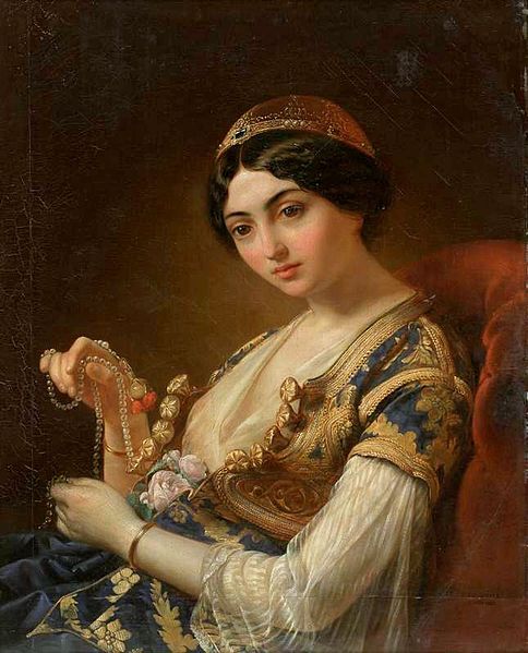 Władysław_Niewiarowicz_-_The_Moor_with_the_Beads_1853